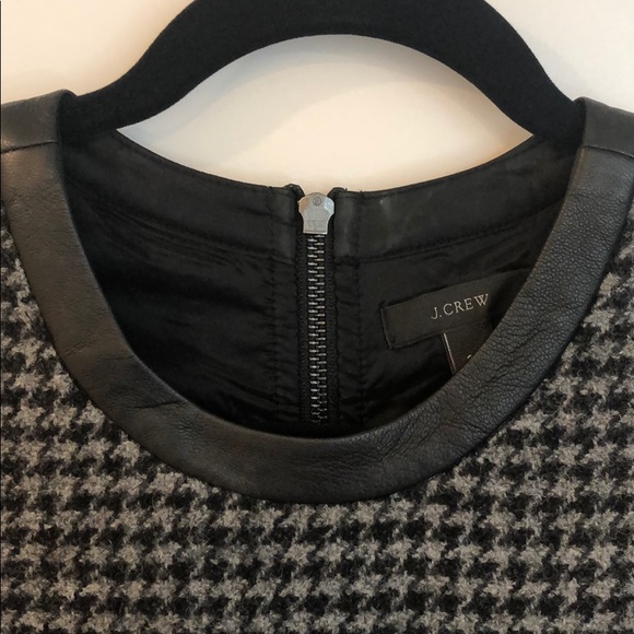 J. Crew Mixed Gray Black Houndstooth Dress Size 2P - Picture 6 of 8